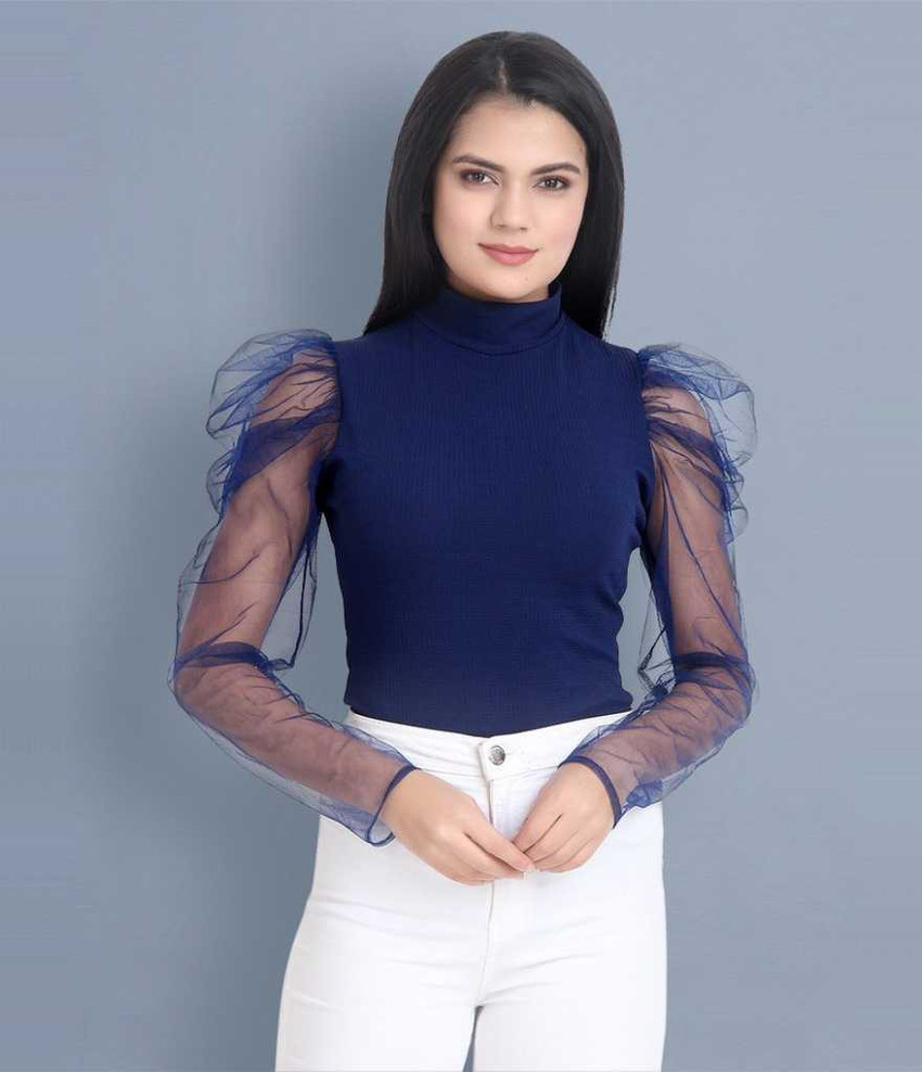 Casual puff sleeve top hot sale