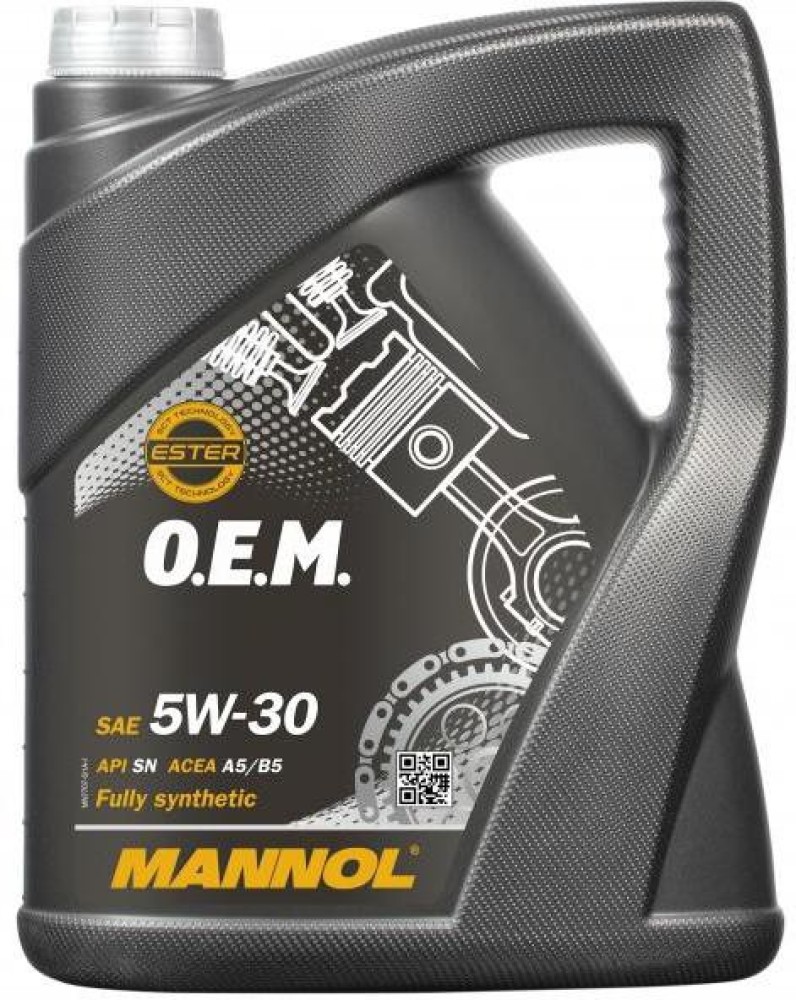 MANNOL O.E.M. 5W-30 Fully Synthetic CAR Engine Oil API SN ACEA A5/B5 ILSAC  GF-4 7707 Full-Synthetic Engine Oil Price in India - Buy MANNOL O.E.M. 5W-30  Fully Synthetic CAR Engine Oil API