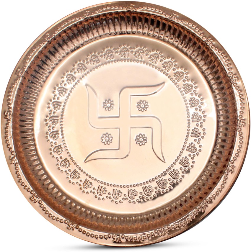 Pure Copper Plate  Buy Nutristar Copper Puja Thali at Best Price