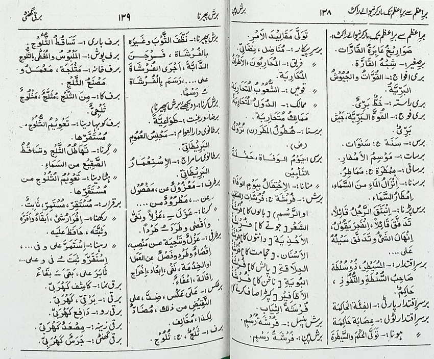 Alqamusul Jadid Urdu to Arabic Dictionary Medium size