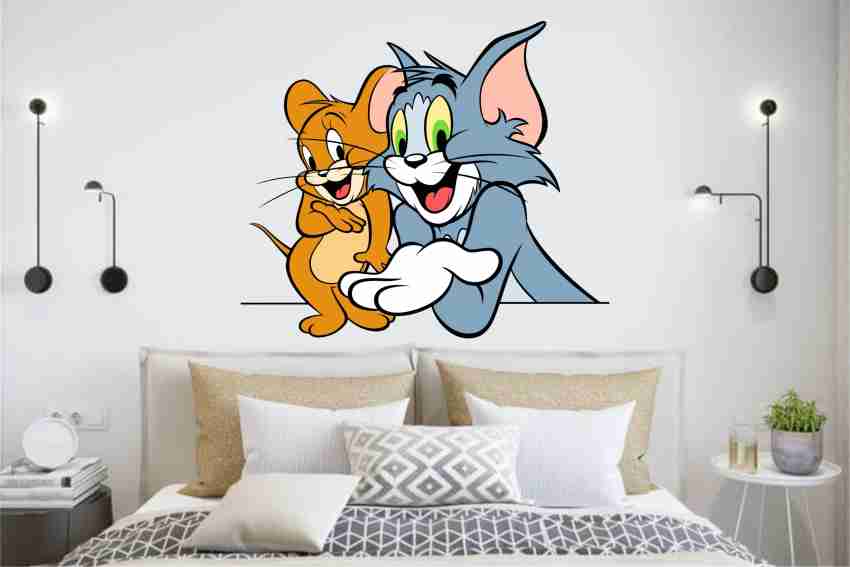 BALKRISHNA WALL STICKER 69 cm tom and jerry wall sticker Self Adhesive  Sticker Price in India Buy BALKRISHNA WALL STICKER 69 cm tom and jerry  wall sticker Self Adhesive Sticker online