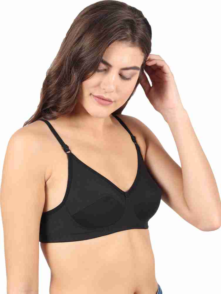 Winsure women's non padded non wired seamed full coverage 5 colors bra  combo pack for daily wear use all day comfort size 32B to 42B Women Full  Coverage Non Padded Bra 