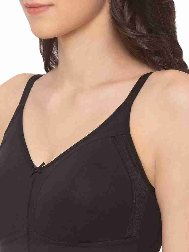 Buy Candyskin Women's Comfort Black Cotton Tshirt Bra Full Cups