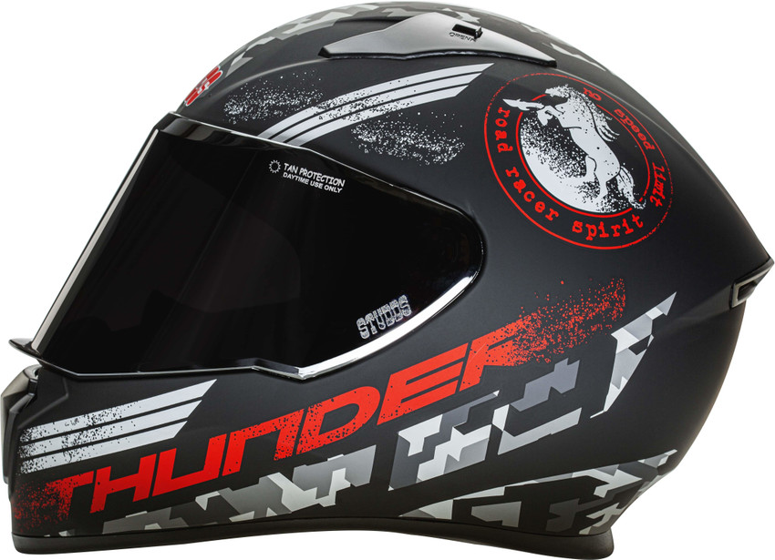 STUDDS THUNDER D2 FULL FACE WITH MIRROR VISOR