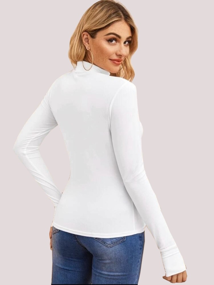 Turtle Neck Tshirts Women at Rs 250/piece, Round Neck T Shirt For Women in  Surat