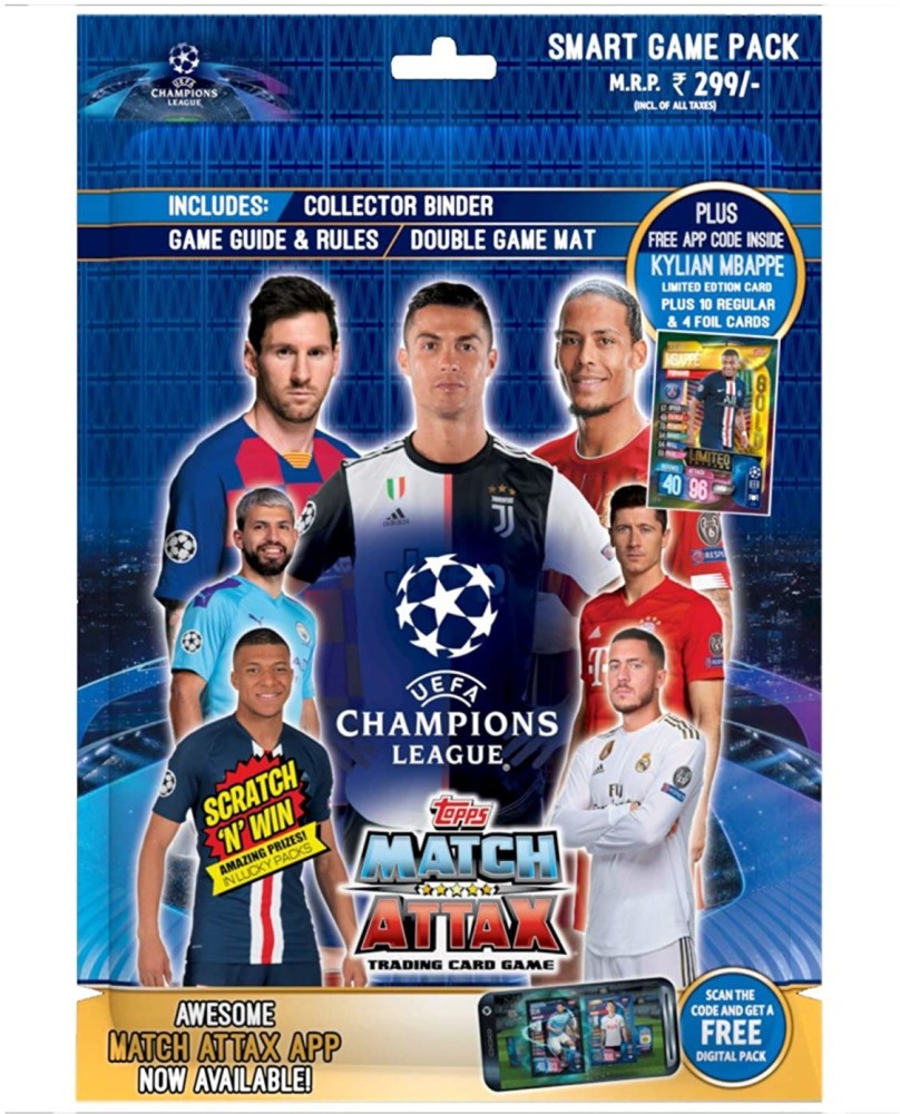 Topps UEFA Champions League Trading Card Game 2019/20 Edition (Smart Game  Pack) - UEFA Champions League Trading Card Game 2019/20 Edition (Smart Game  Pack) . shop for Topps products in India. | Flipkart.com