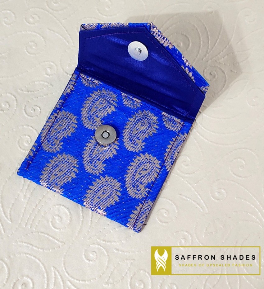 Saffron Shades SILK and BROCADE FABRIC DESIGNER ENVELOPE FOR MONEY