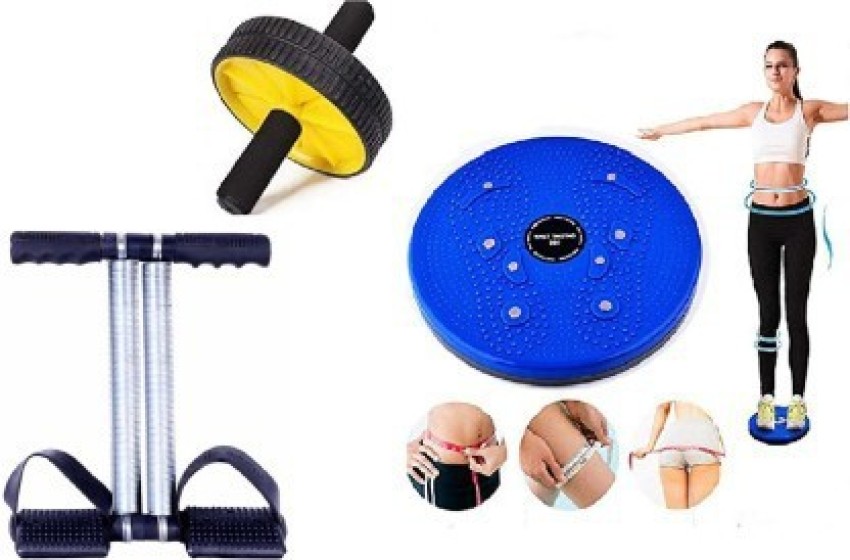 SIDHMART Tummy Twister & Ab Wheel Roller Combo Abdominal Weight