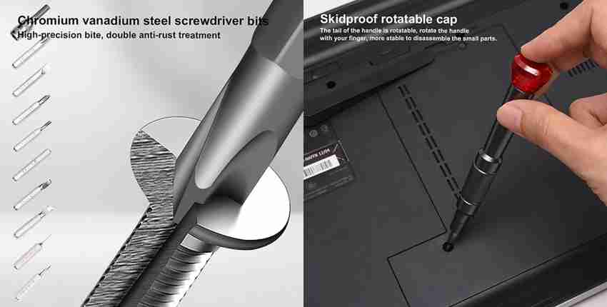 Vanadium Steel Slotted Screwdriver, Vanadium Steel Bits Set, Bits Sl6