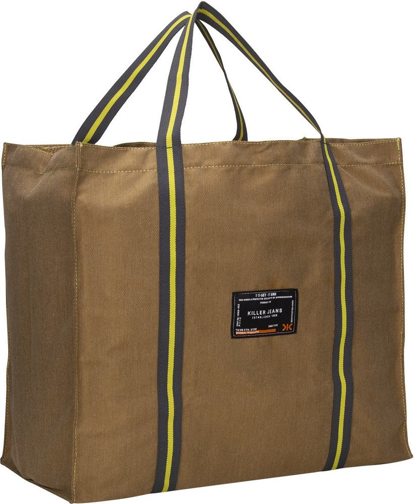 KILLER Hippo Heavy Duty Super Strong Extra Large Grocery Shopping Bag Reusable Washable Foldable Bag Khakhi Small Travel Bag Price in India Reviews Ratings Specifications Flipkart