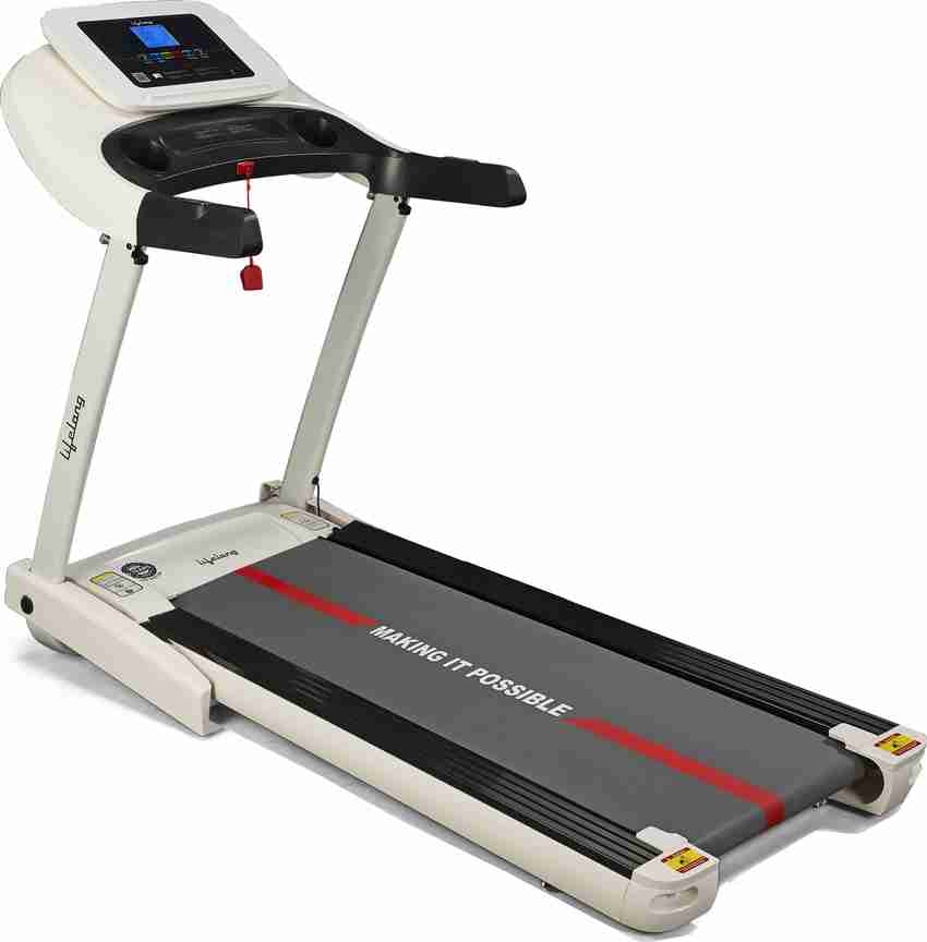 Lifelong FitPro 4HP Treadmill with Heart Rate Sensor and Manual