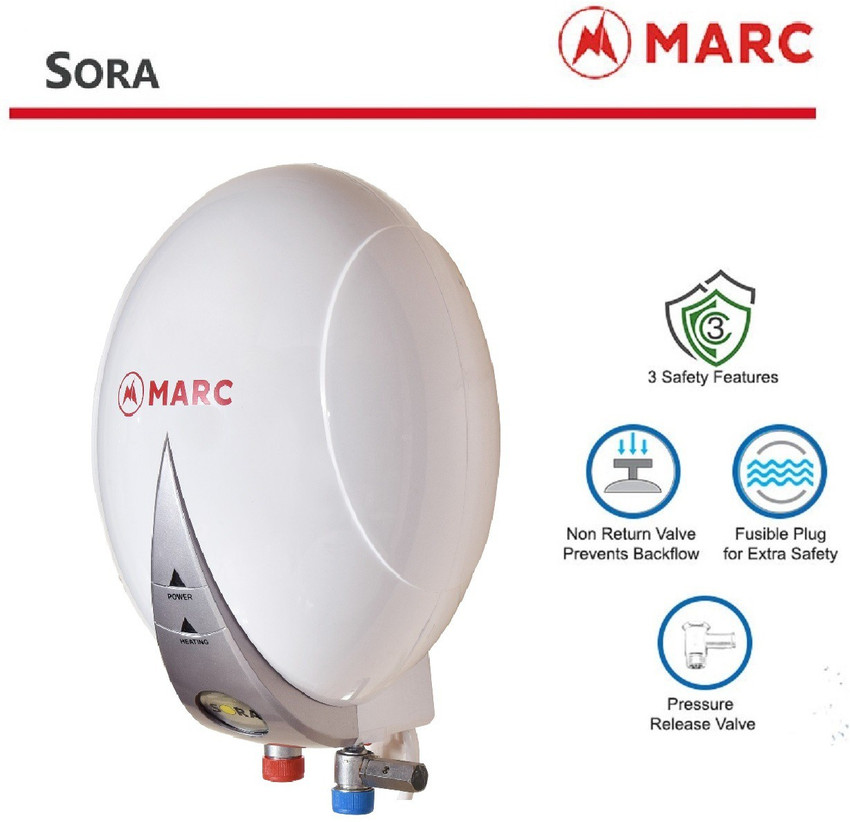 MARC 1 L Instant Water Geyser (Sora, White) Price in India - Buy MARC 1 L  Instant Water Geyser (Sora, White) online at Flipkart.com