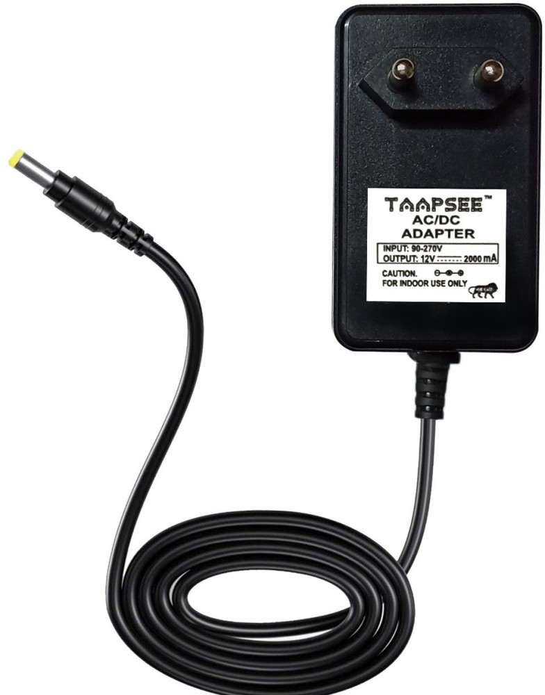 TAAPSEE 2 Meter 12V 2A Power Supply AC Adapter, AC 100-240V to DC