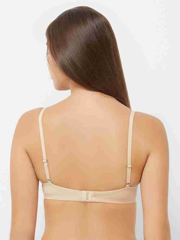 Buy Soie Beige Lace Underwired Non Padded Semi Covered Everyday