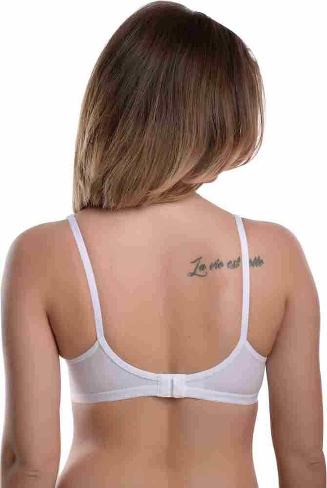 Buy Looking Style Women Chain Molded Double Layered Bra Non Padded Bra (28B)  Women Full Coverage Non Padded Bra Online at Best Prices in India