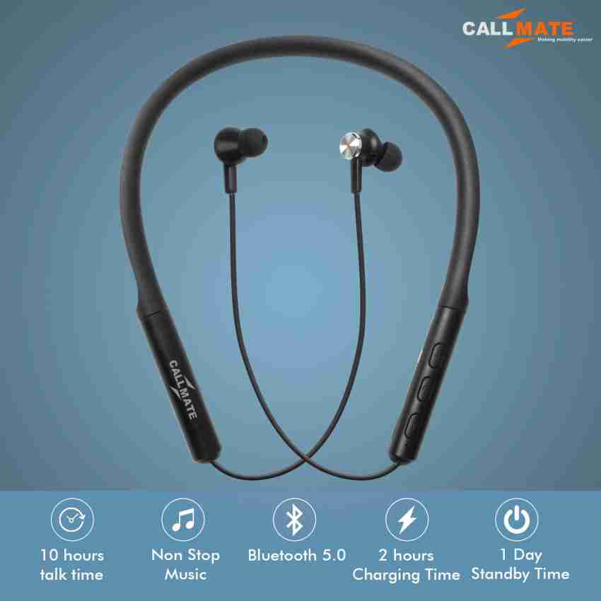 Callmate Flex Tune Wireless Neckband 10 hours Backup Bluetooth