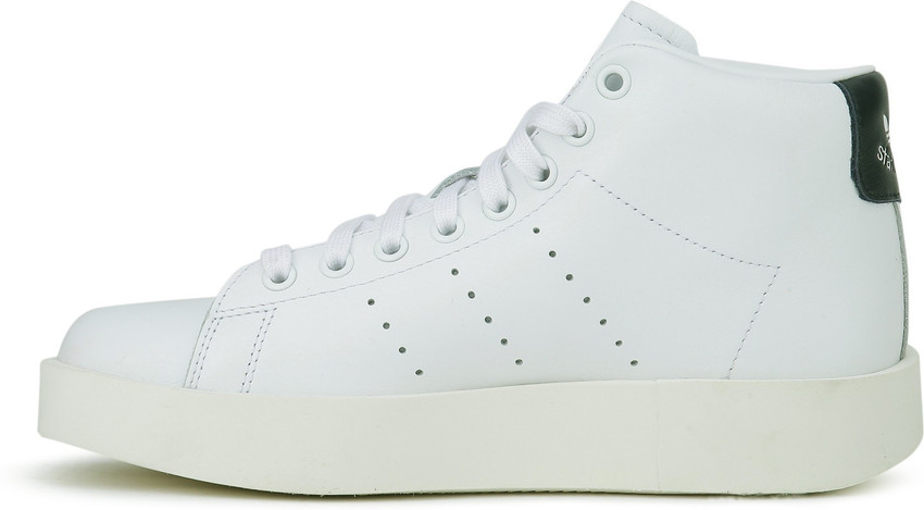 Adidas originals white stan smith hotsell bold mid sneakers