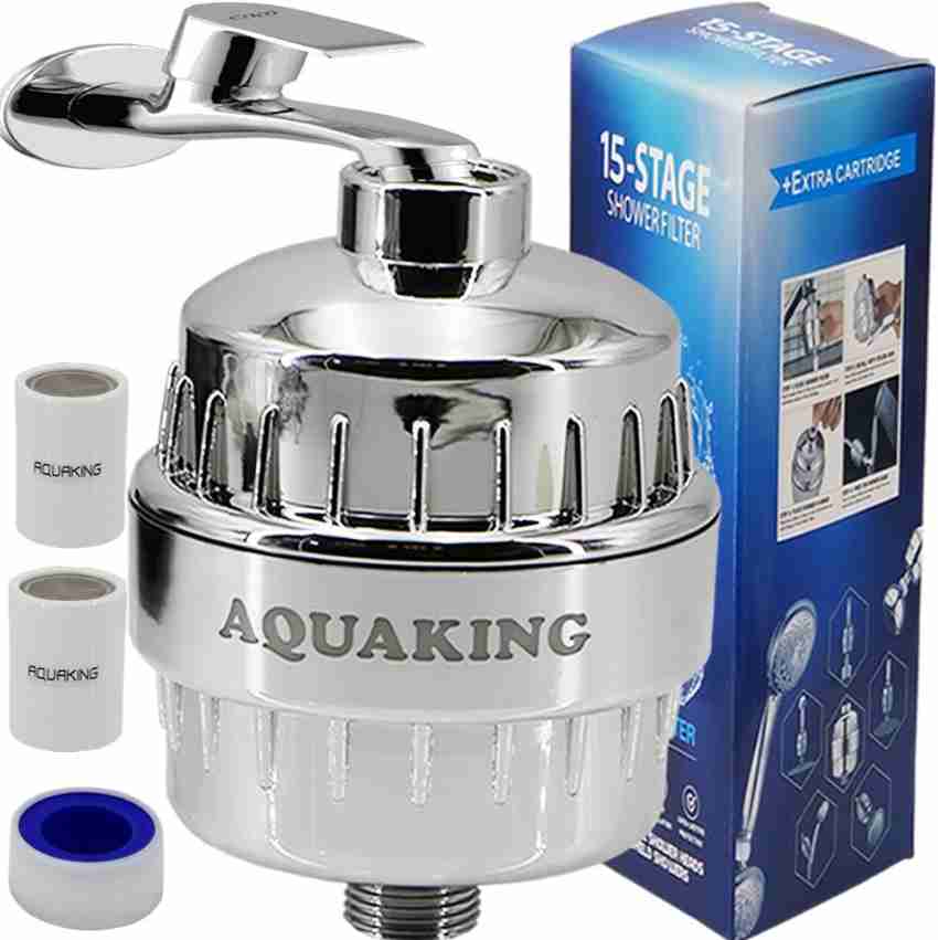 AquaKing Shower Head & Tap Hard Water Filter– Softener Purifier For  Chlorine & Fluoride Removal  Stops Hair-Fall And Dry Skin Protection By 15  Stage Universal Solution For Bathroom Tap Mount Water Filter Price in India