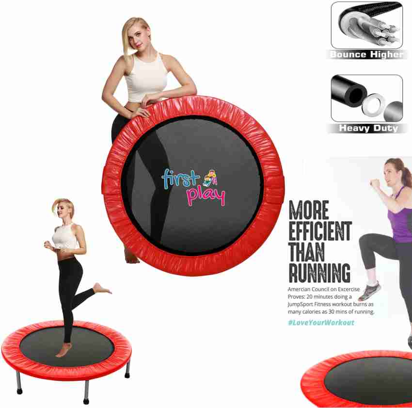 First Play 45 inch Fitness Trampoline for Kids & Adults Support