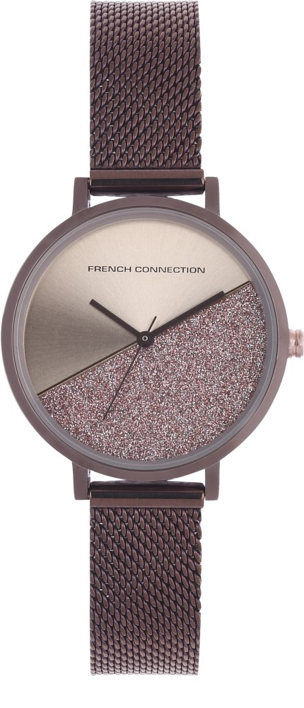 Women FCN0001C Analogue Watch with Metal Strap