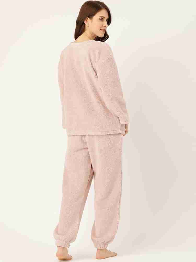 Pink fluffy pyjamas new arrivals