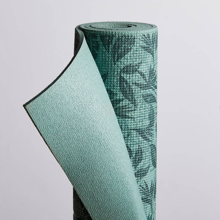 DOMYOS by Decathlon Comfort Gentle Yoga Mat 8 mm Green Leaf Print 8 mm Yoga Mat Buy DOMYOS by Decathlon Comfort Gentle Yoga Mat 8 mm Green Leaf Print
