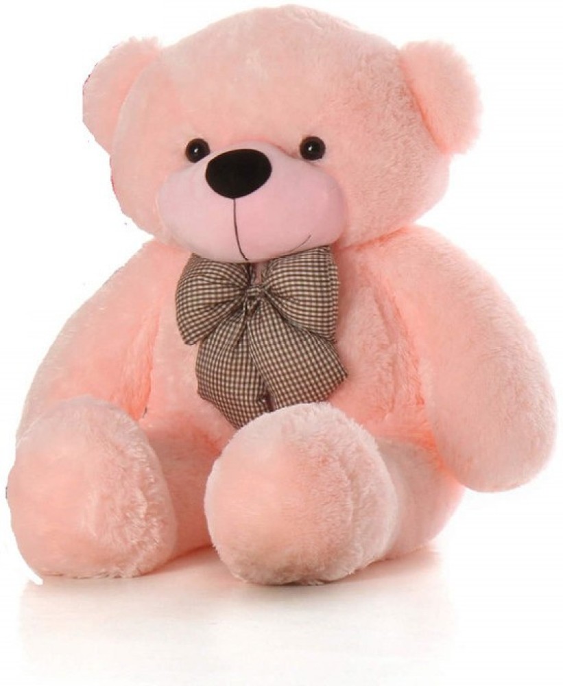 TOYS GURU 4 Feet Pink New Cute Soft Teddy Bear for Kids and Girls Birthday,  New Year - 120 cm - 4 Feet Pink New Cute Soft Teddy Bear for Kids and