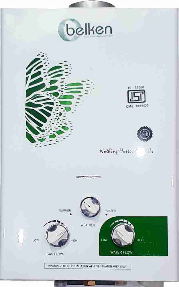 BELKEN 7 L Gas Water Geyser (Gas Geyser EURO O2.1, White) Price in India -  Buy BELKEN 7 L Gas Water Geyser (Gas Geyser EURO O2.1, White) online at  Flipkart.com