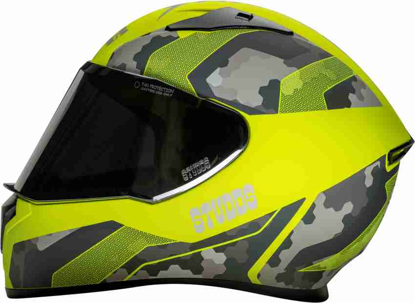 STUDDS THUNDER D5 FULL FACE WITH MIRROR VISOR Motorbike Helmet