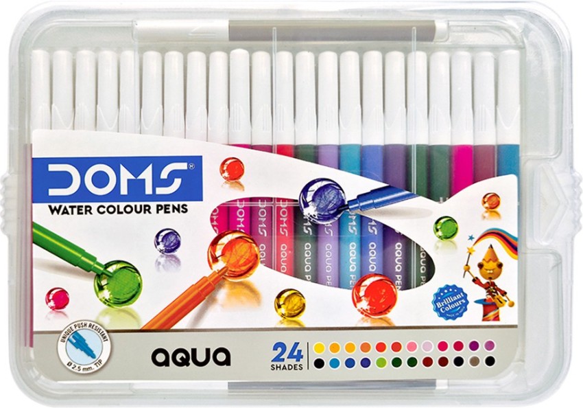 Doms Aqua Watercolor Soft Tip Nib Sketch Pens- ₹13.50