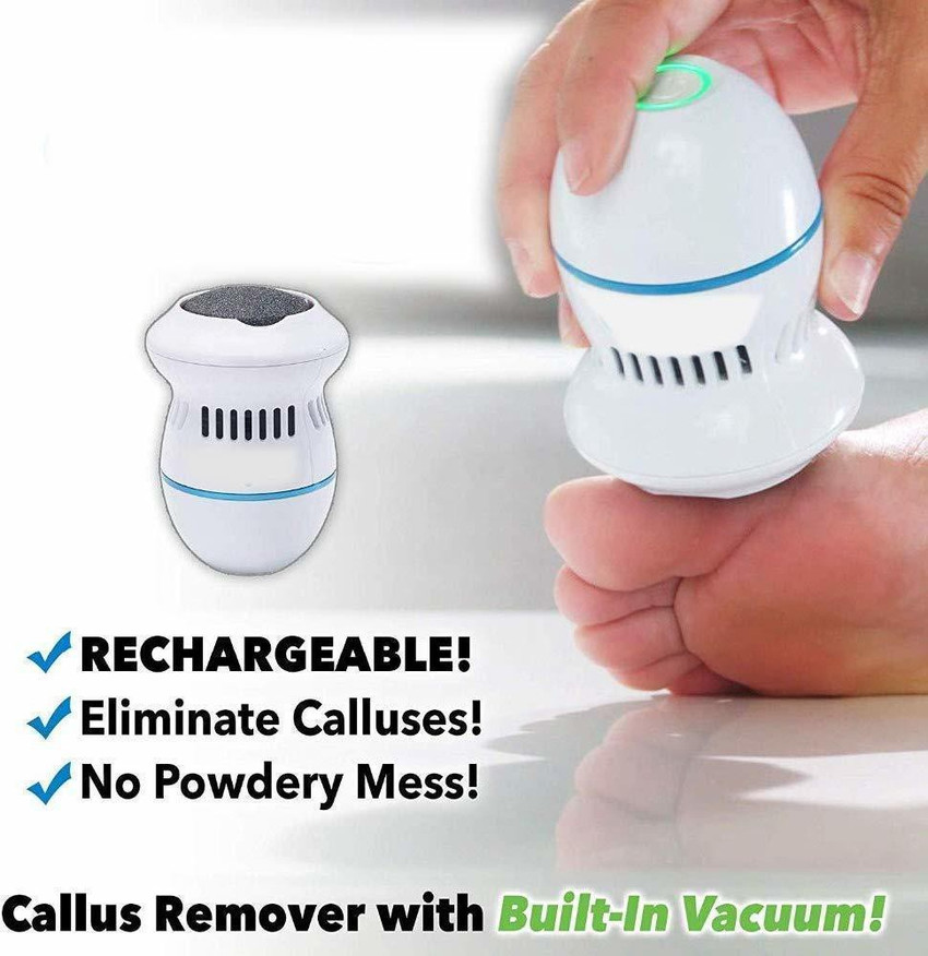 SOCHEP Rechargeable Electric Foot File PediVac Callus Remover