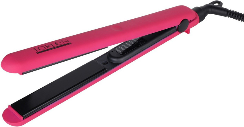Torlen TOR 040 Hair Straightener With Tourmaline Ceramic Technology n Temperature Controller Flat Straightening Iron for Women Pink TOR 040 Hair Straightener Torlen Flipkart