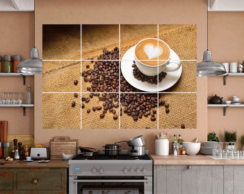 Kitchen wallpaper multicolor food Kitchen Vinyl Wallpaper  TenStickers