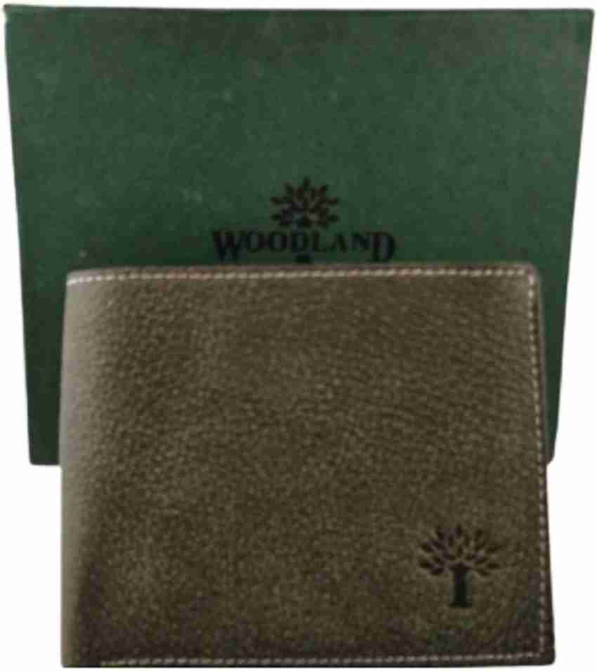 WOODLAND Men Green Genuine Leather Wallet green - Price in India