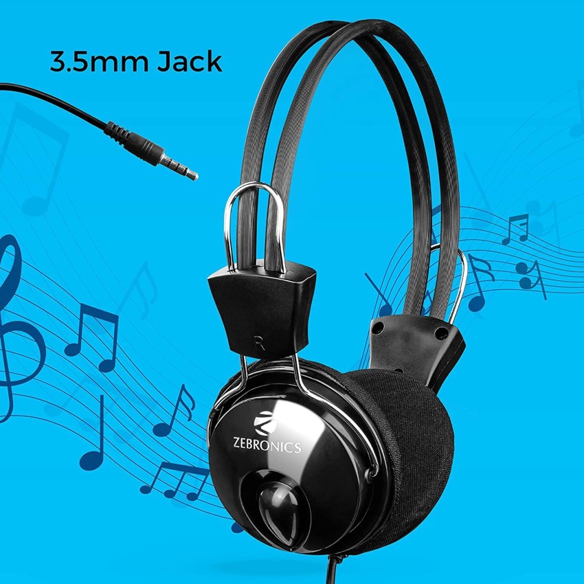 ZEBRONICS Zeb Pleasant Headphone Wired Headset Price in India