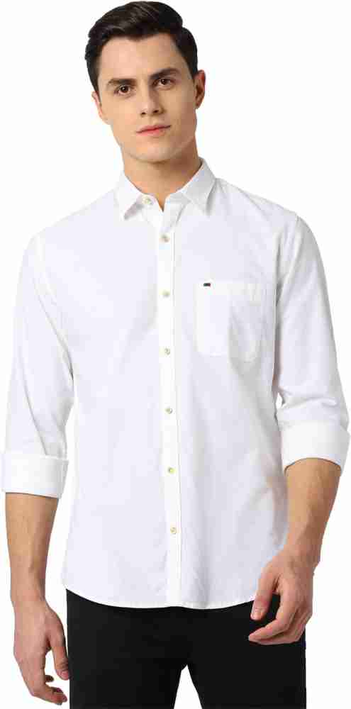 peter england white casual shirts