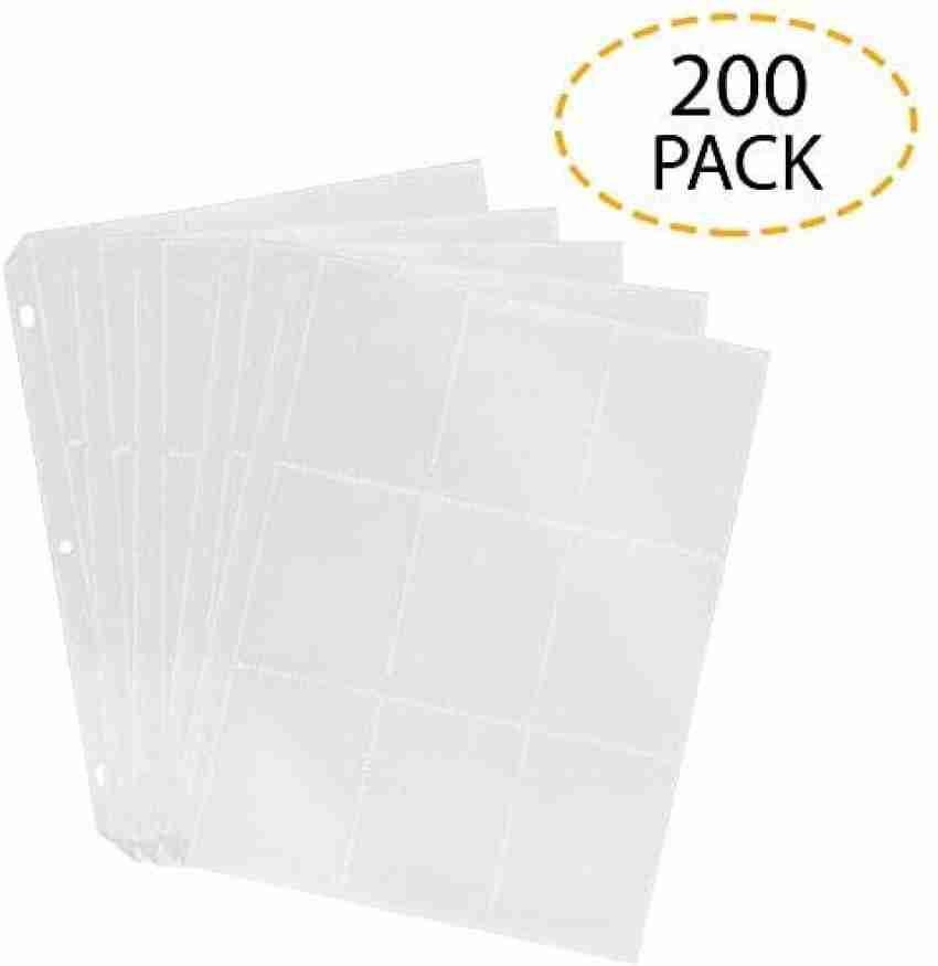 Black Duck Brand Trading Card Protector Sheets - 9 Pocket X 20