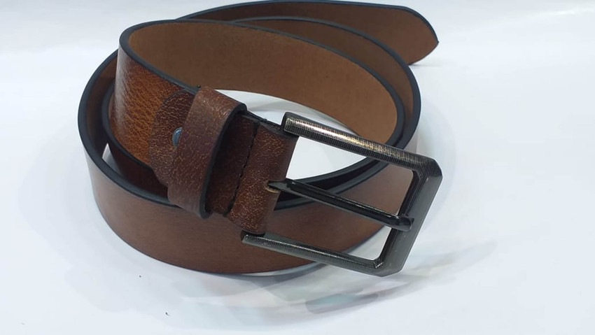 Shree Fashion Men Brown Genuine Leather Belt BROWN Price in