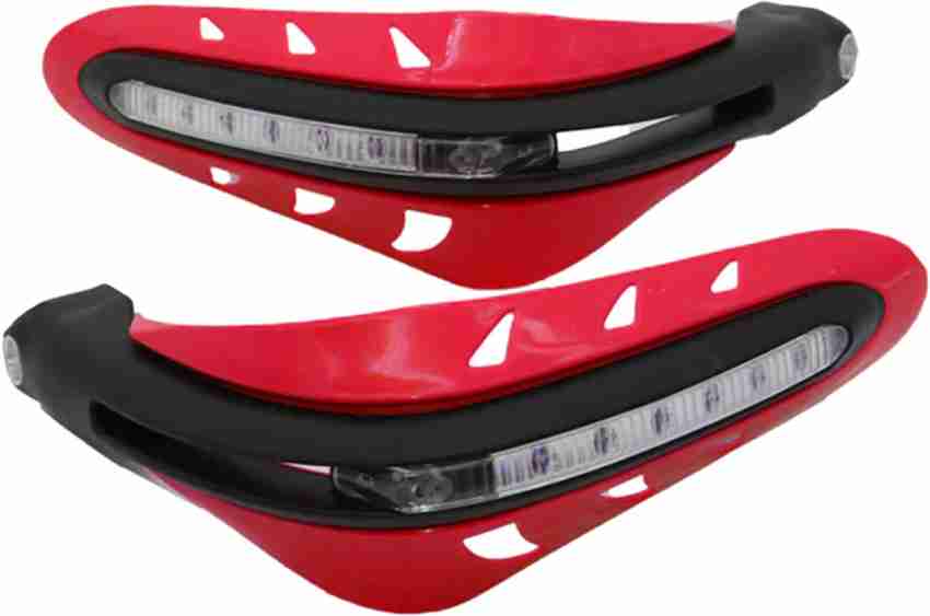 Allextreme EXHB2OR 7/8 22mm Motorcycle Hand Guard with LED