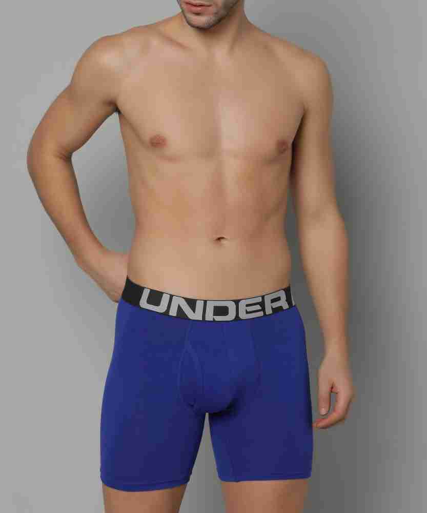Under Armour Q17420 Mens Blue Underwear Large 2-Pack Tech Boxer Briefs Size  L