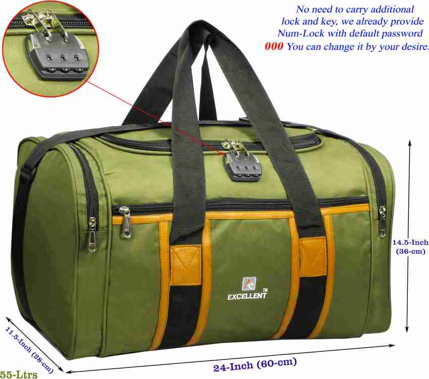 Locking hot sale duffle bag