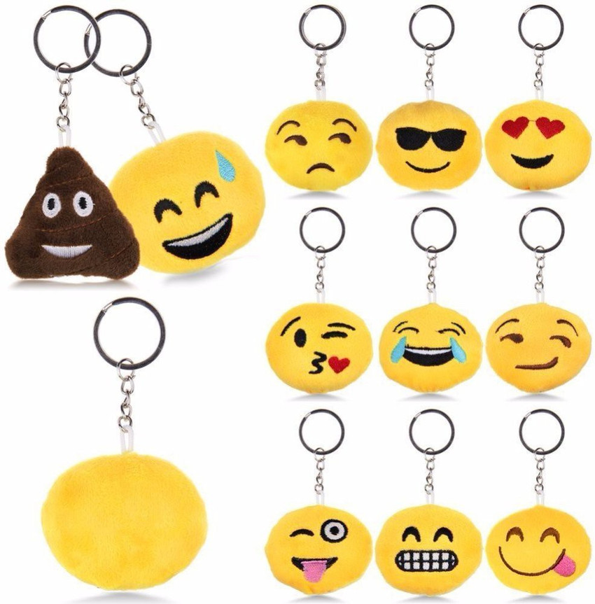 Vibgyor Products Round Smiley Emoji Face Key Chain Price in India Buy Vibgyor Products Round Smiley Emoji Face Key Chain online at Flipkart