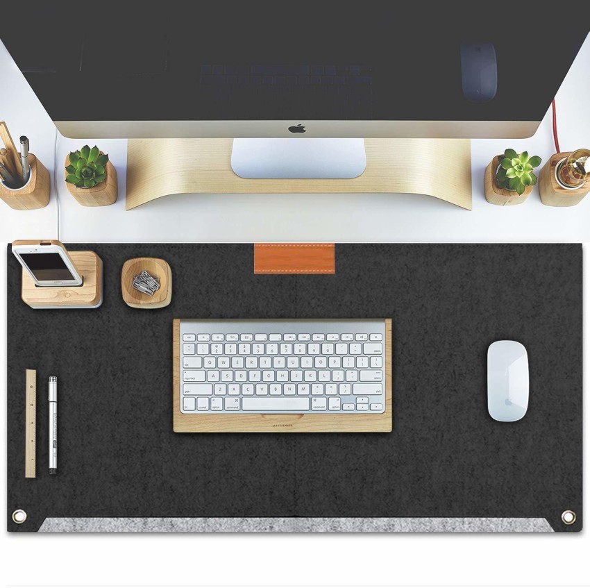 SEAGULL Large PU Felt Desk Mat for Keyboard & Mouse Pad, Anti-Skid
