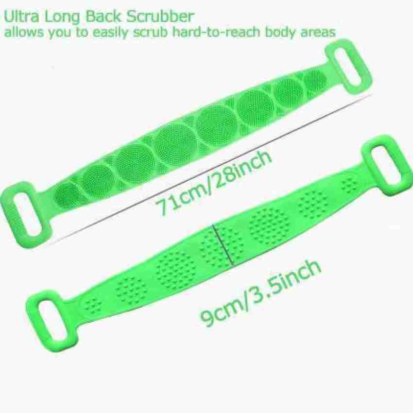 Long handled bath shower back brush double-sided - HB Silicone