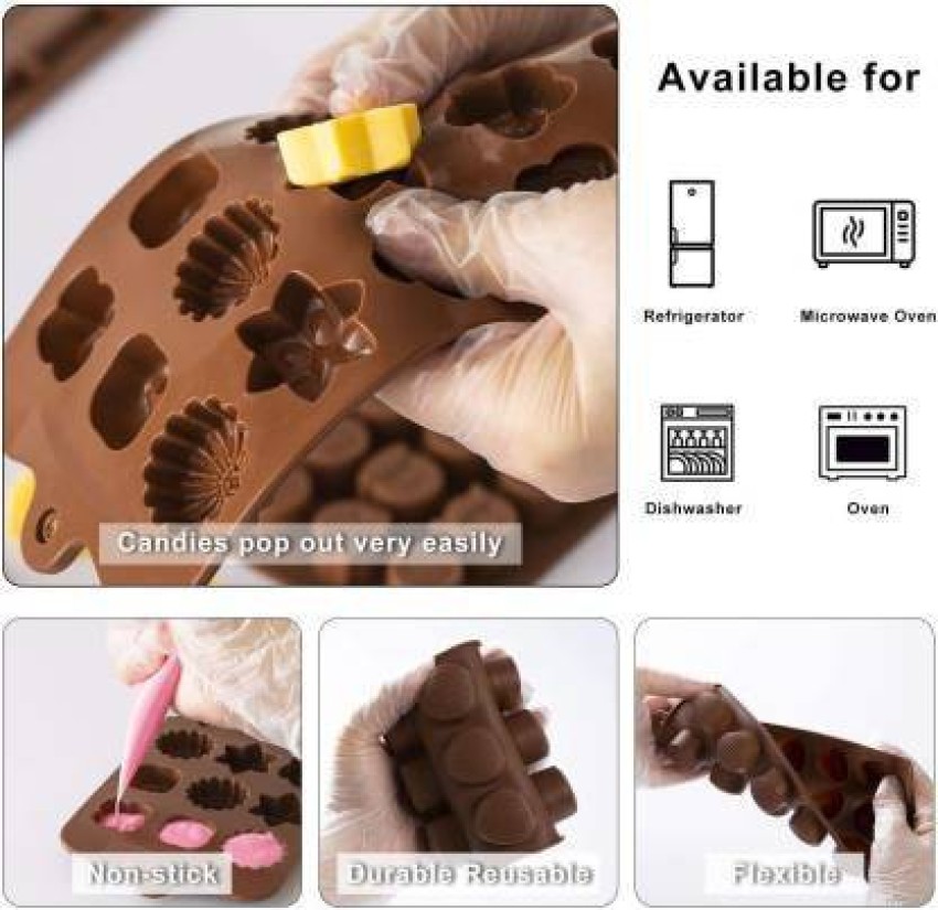 MoldBerry Silicon Chocolate Molds, Candy Making Silicone Molds, Mini Baking  Molds, Non Stick Hard Gummy Candy