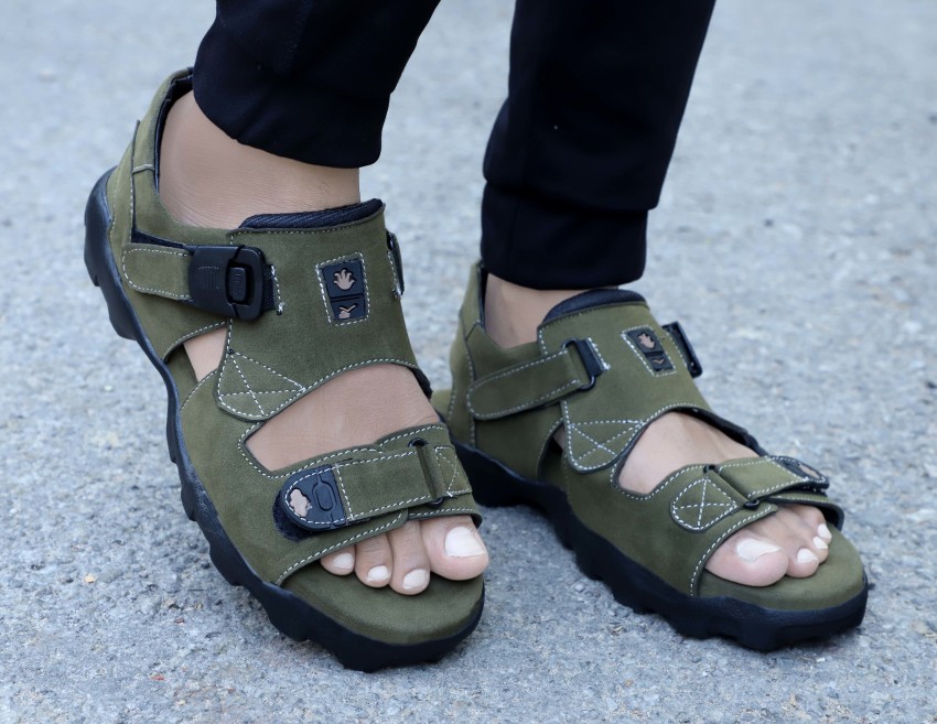 Green cross 2025 mens sandals