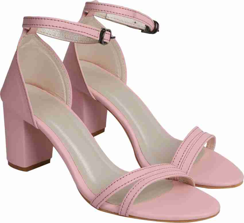 Baby pink clearance heeled sandals