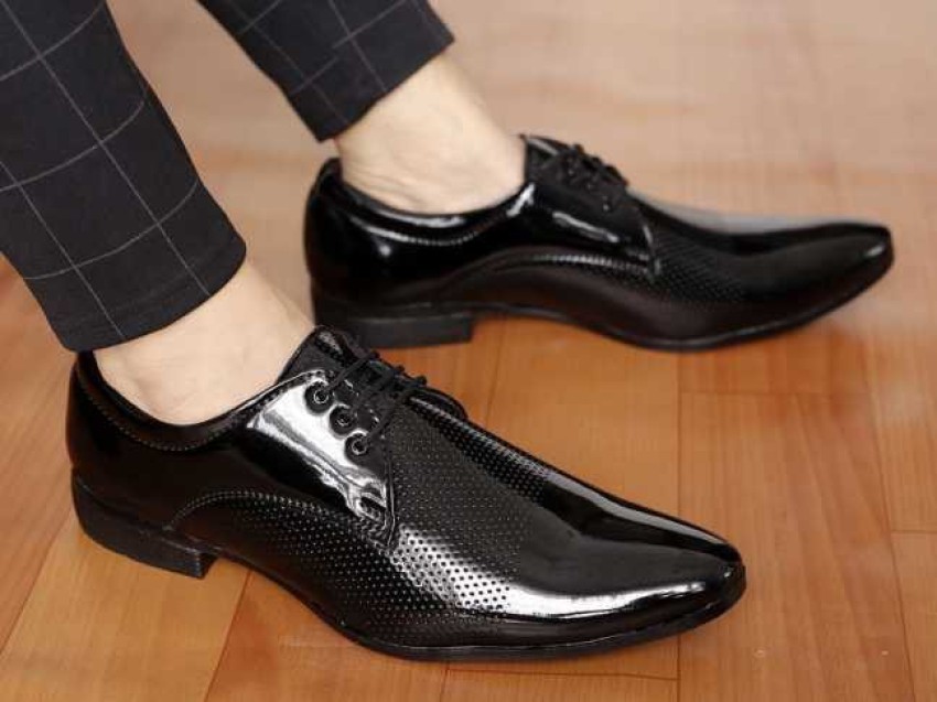 Shining black clearance formal shoes