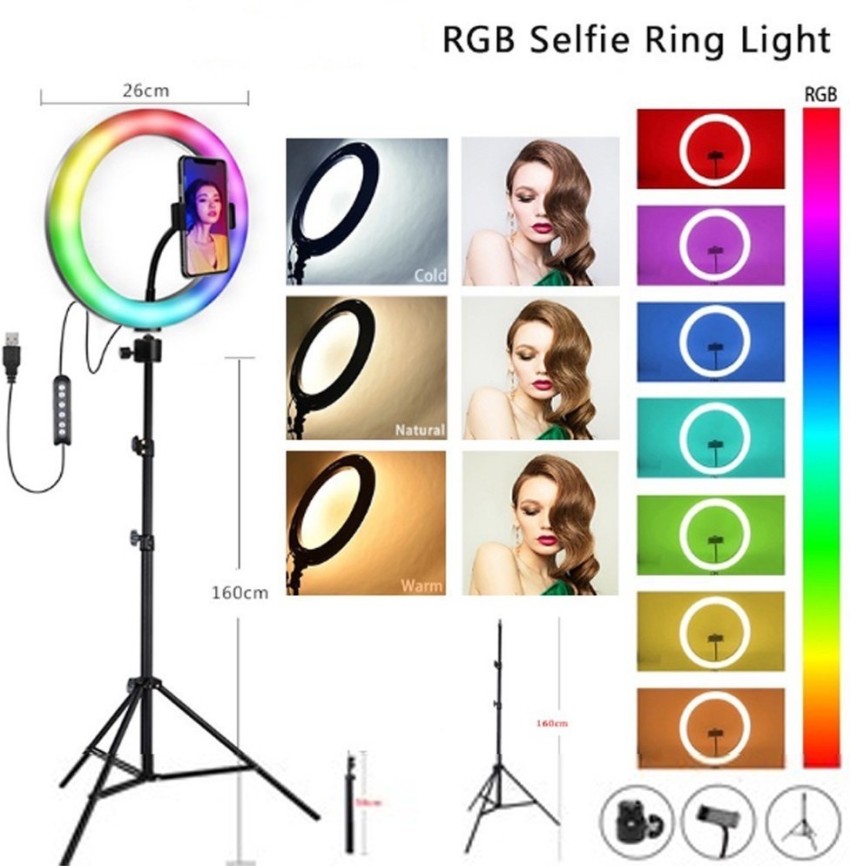 Shopping S26-RGB 10-zoll-rgb-led-ring-licht-selfie-fotografie