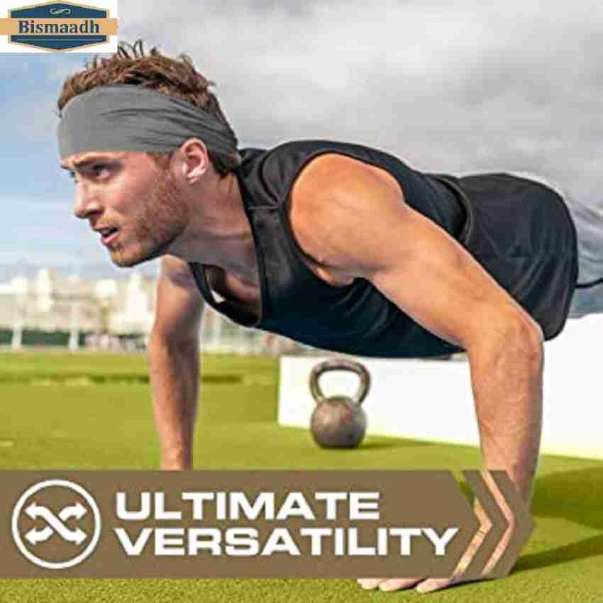 Bismaadh Mens Headband - Running Sweat Head Bands for Sports - Athletic  Sweatbands for Workout/Exercise, Tennis & Football - Ultimate Performance  Stretch & Moisture Wicking Head Band Price in India - Buy
